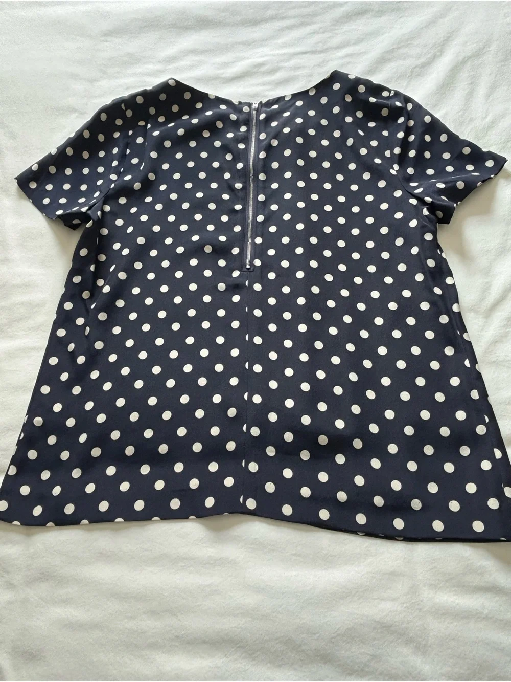 EUC! J.Crew Silk Polka Dot Top